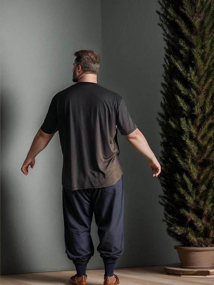 5 pièces Plus T-Shirt pour hommes grandes et grandes chemises hommes ultralégers séchage rapide Spor