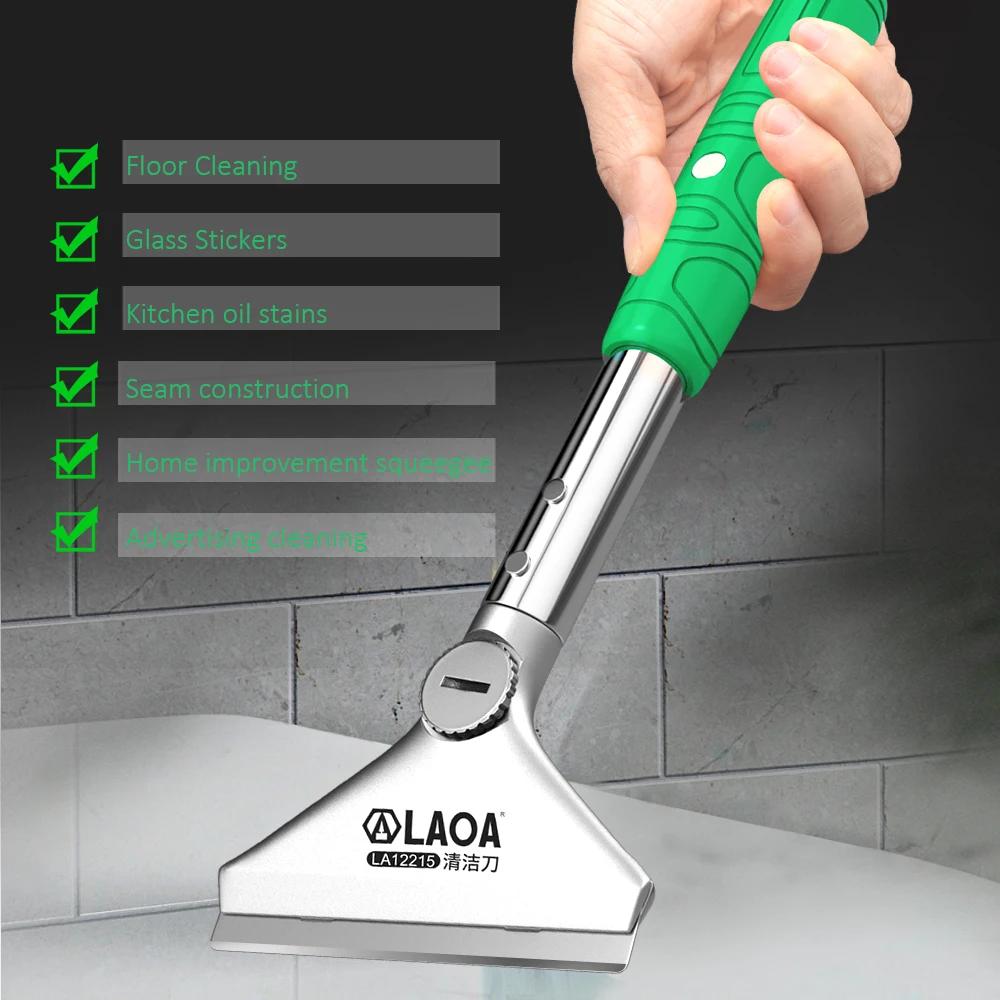 LAOA Spatule de nettoyage multifonctionnelle pour verre, carrelage, colle, autocollants et peinture 