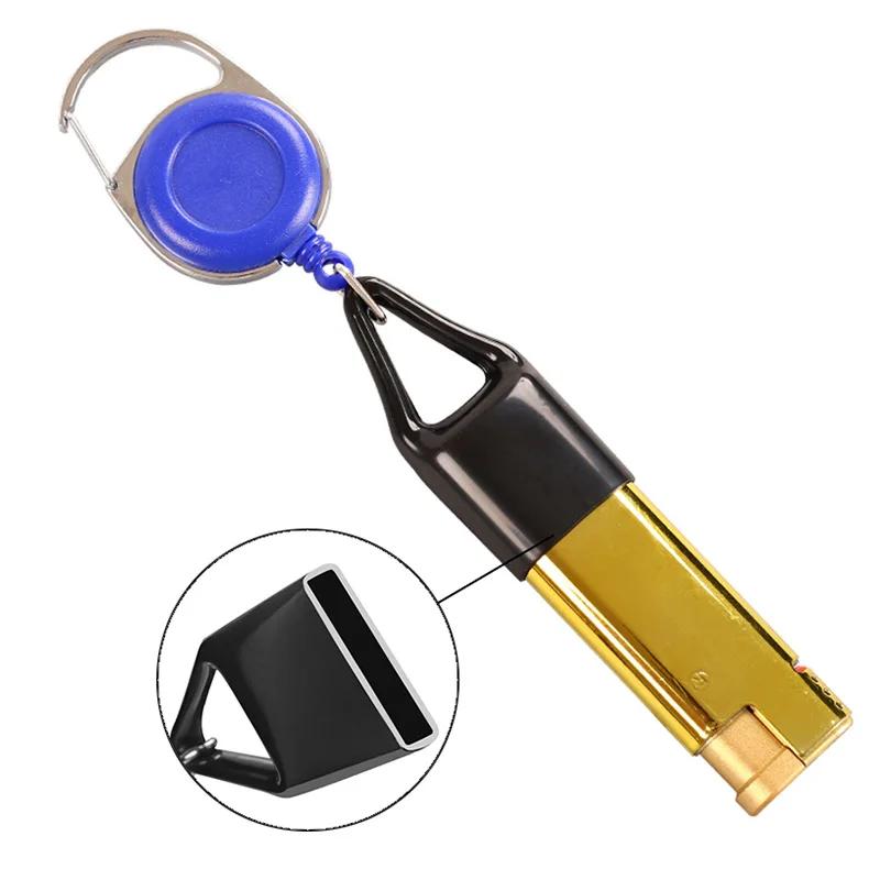 Porte-clés rétractable en Silicone, briquet, manchon de protection, laisse, Clip de rangement sûr, a