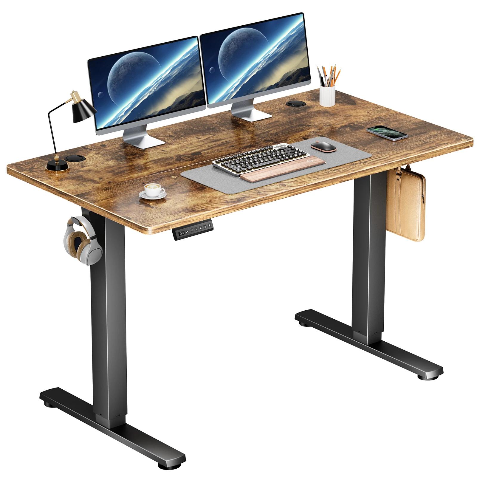 JHK bureau debout électrique hauteur réglable 40x24 pouces debout assis bureau d'ordinateur poste de
