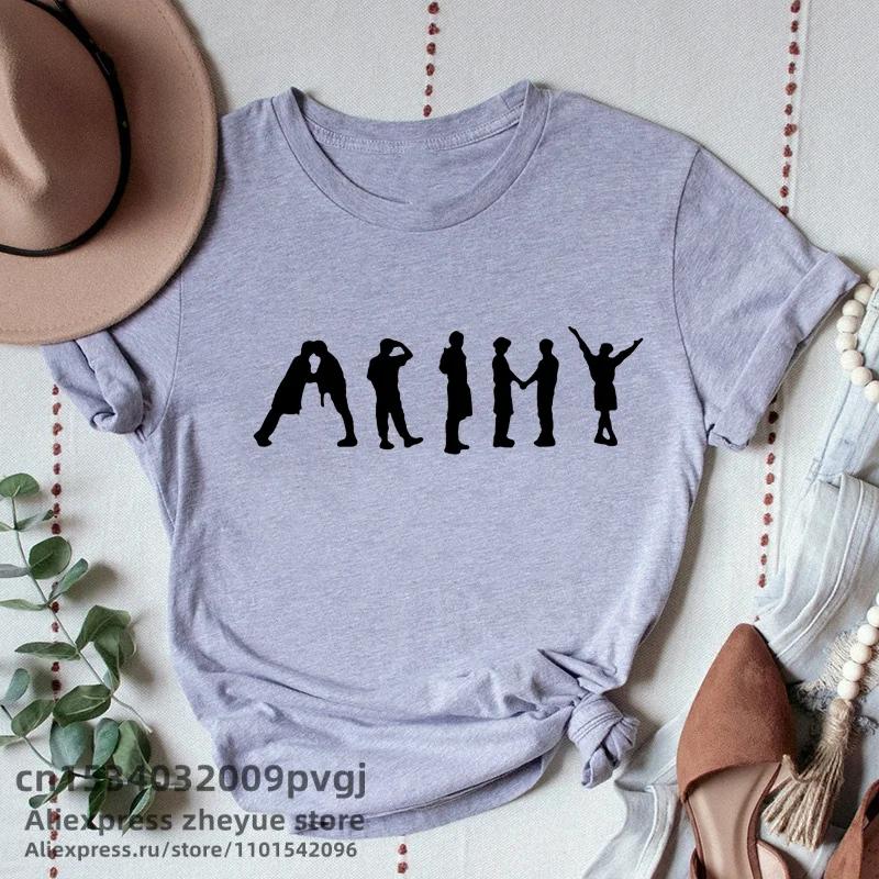 Fille groupe coréen haut T-Shirt femme vêtements T-Shirt Streetwear femmes mode T-Shirt vêtements es