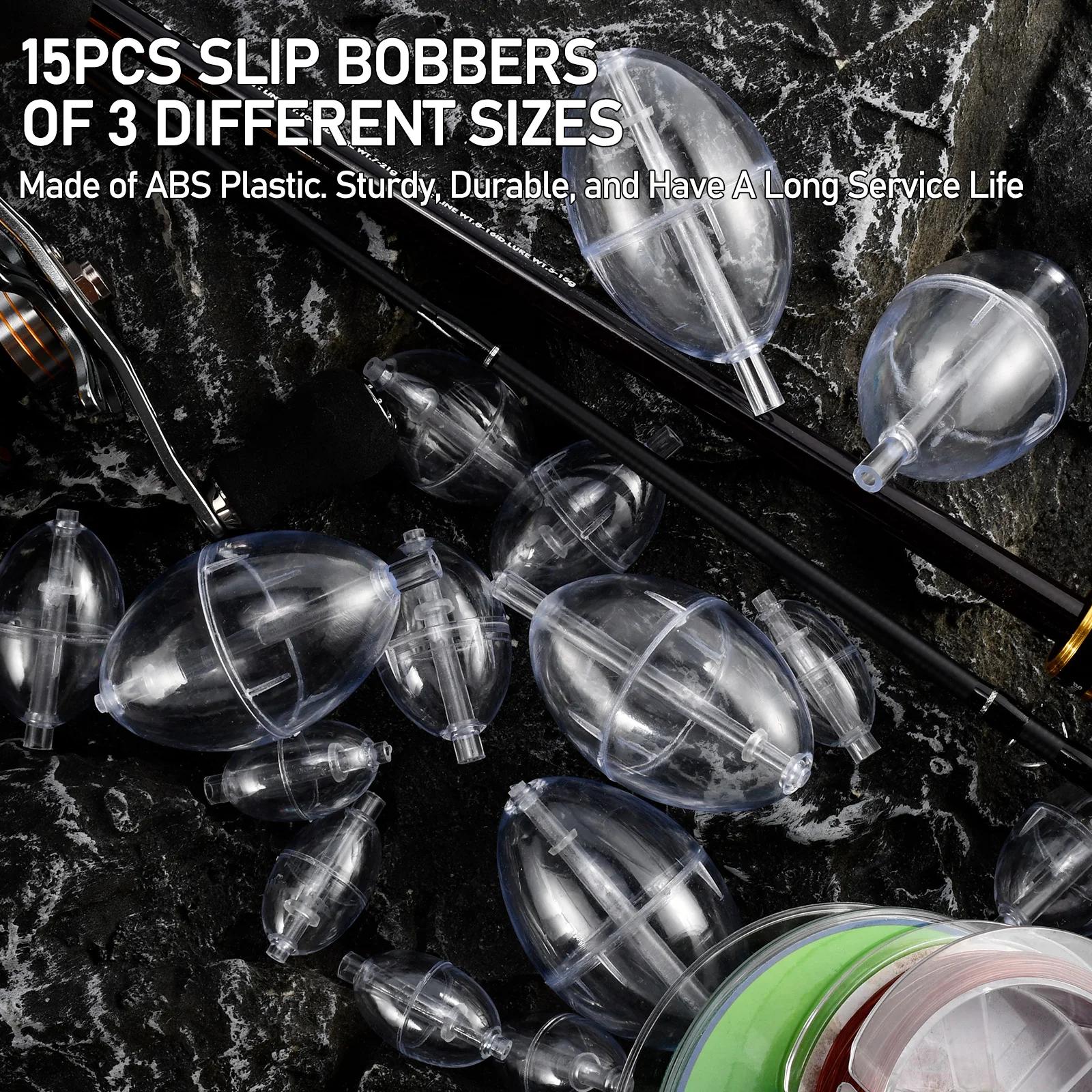 10 pièces flotteur de pêche bouée Bobber indicateur de frappe PVC plastique Surface transparente flo