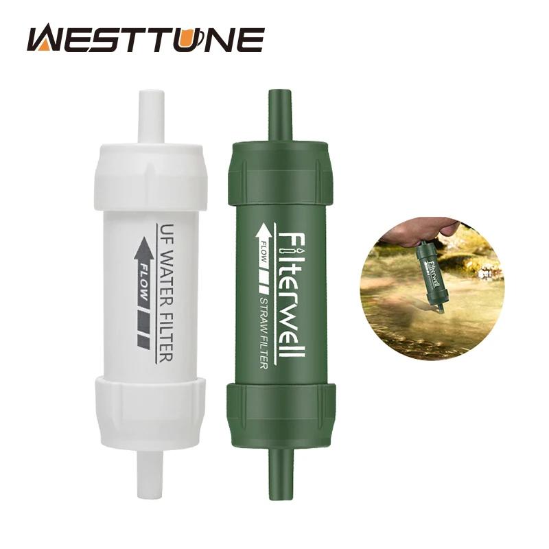 Westtune Mini filtre à eau extérieur paille Camping Purification Portable randonnée purificateur d'e