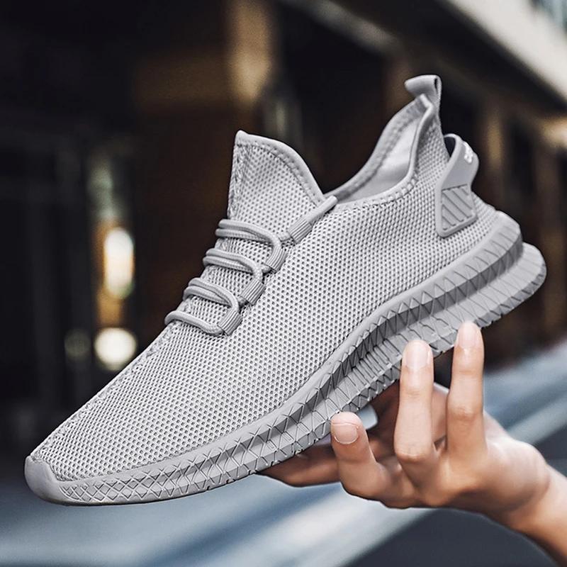 Chaussures de course respirantes pour hommes et femmes, baskets légères vulcanisées à plateforme, à 
