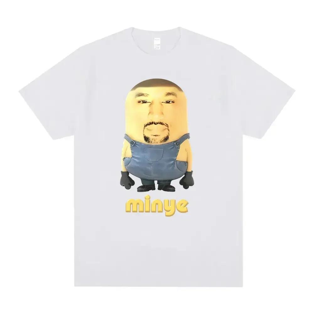 Rappeur Kanye West Minye drôle Meme t-shirt femmes Hip Hop Vintage surdimensionné t-shirt femmes déc