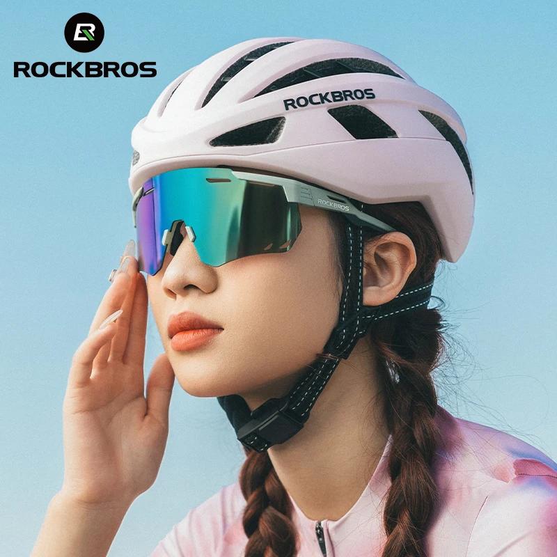 ROCKBROS-Lunettes de soleil polarisées photochromiques, lunettes de cyclisme, lunettes de vélo de ro