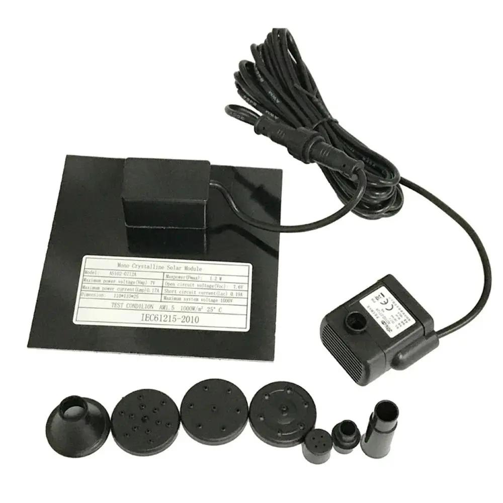 Mini pompe de fontaine solaire, kit de panneau d'alimentation, pompe à eau à panneau solaire pour pi