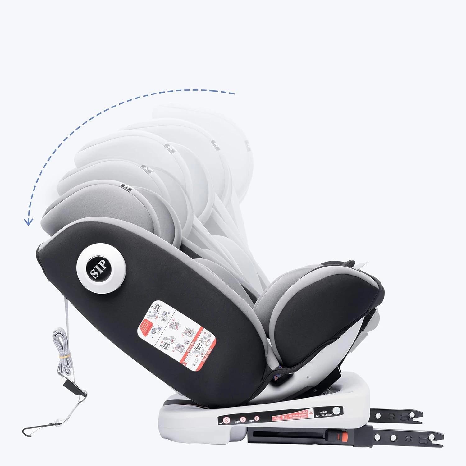AP02 KL005 Siège auto bébé siège enfant rotatif à 360° avec ISOFIX et position de repos, groupe 0+1/