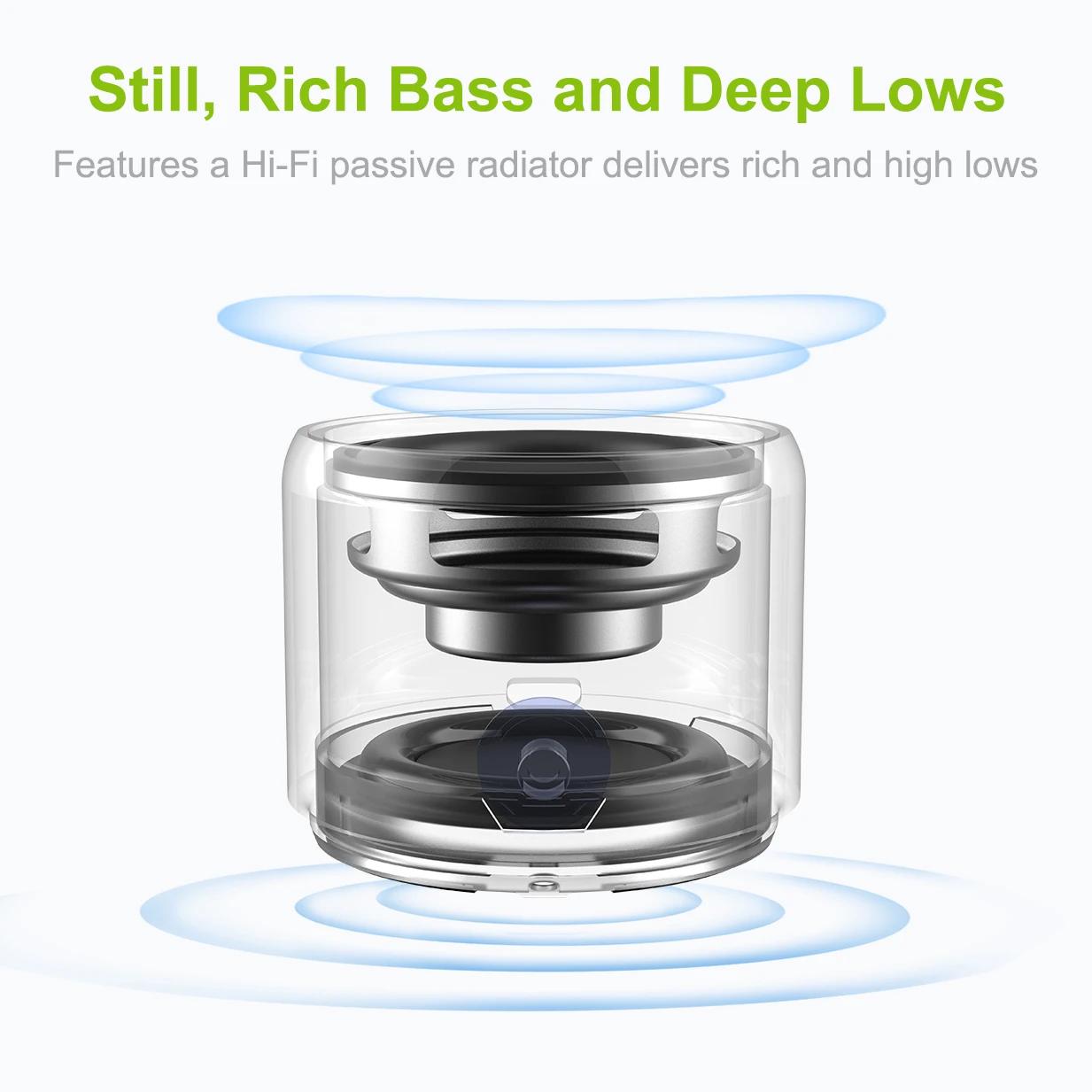 EWA – étui de voyage A106 Pro, haut-parleur Bluetooth Portable avec radiateur de basses personnalisé