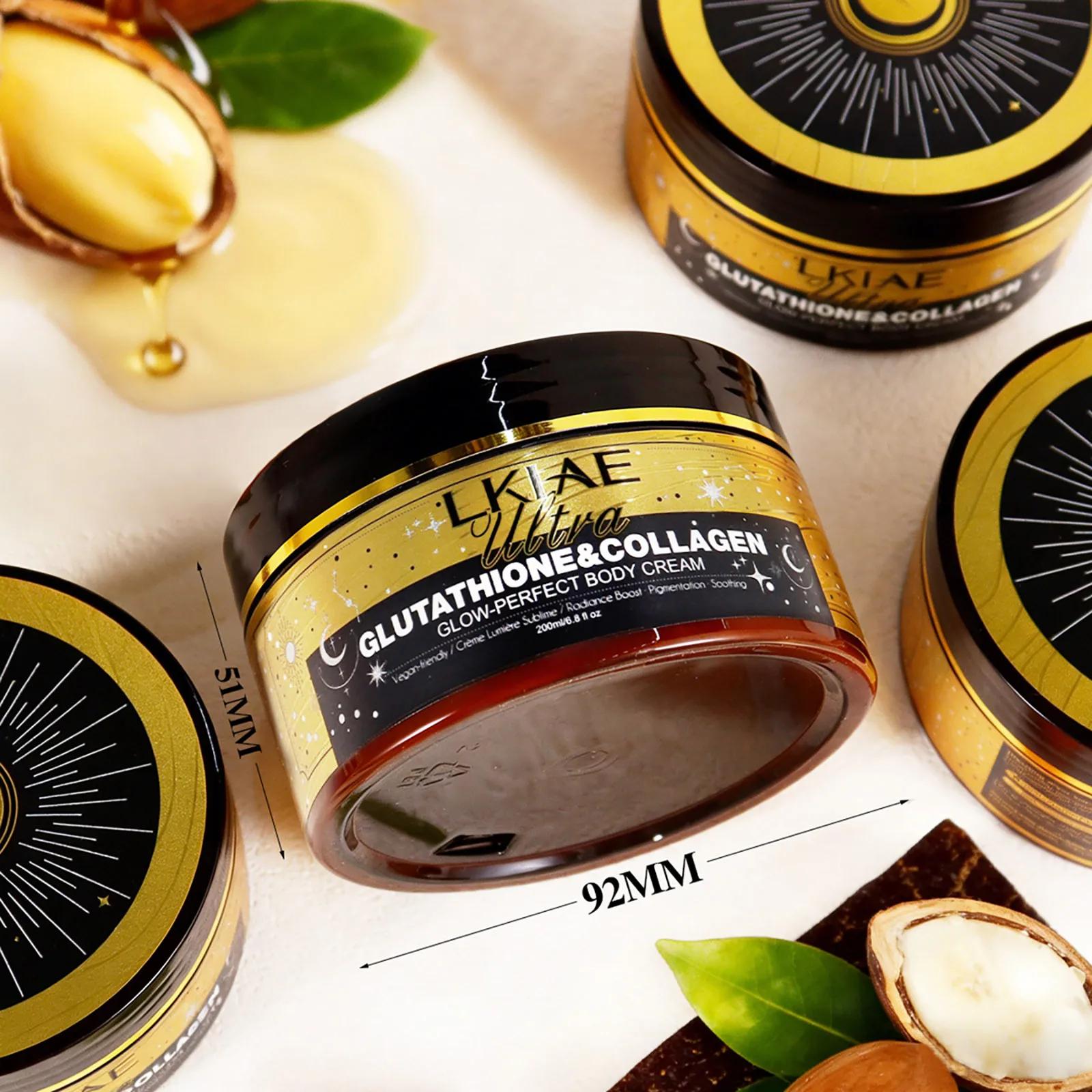 Crème corporelle ultra éclaircissante LKIAE, illuminatrice, hydratation intense, peau lisse, pour to