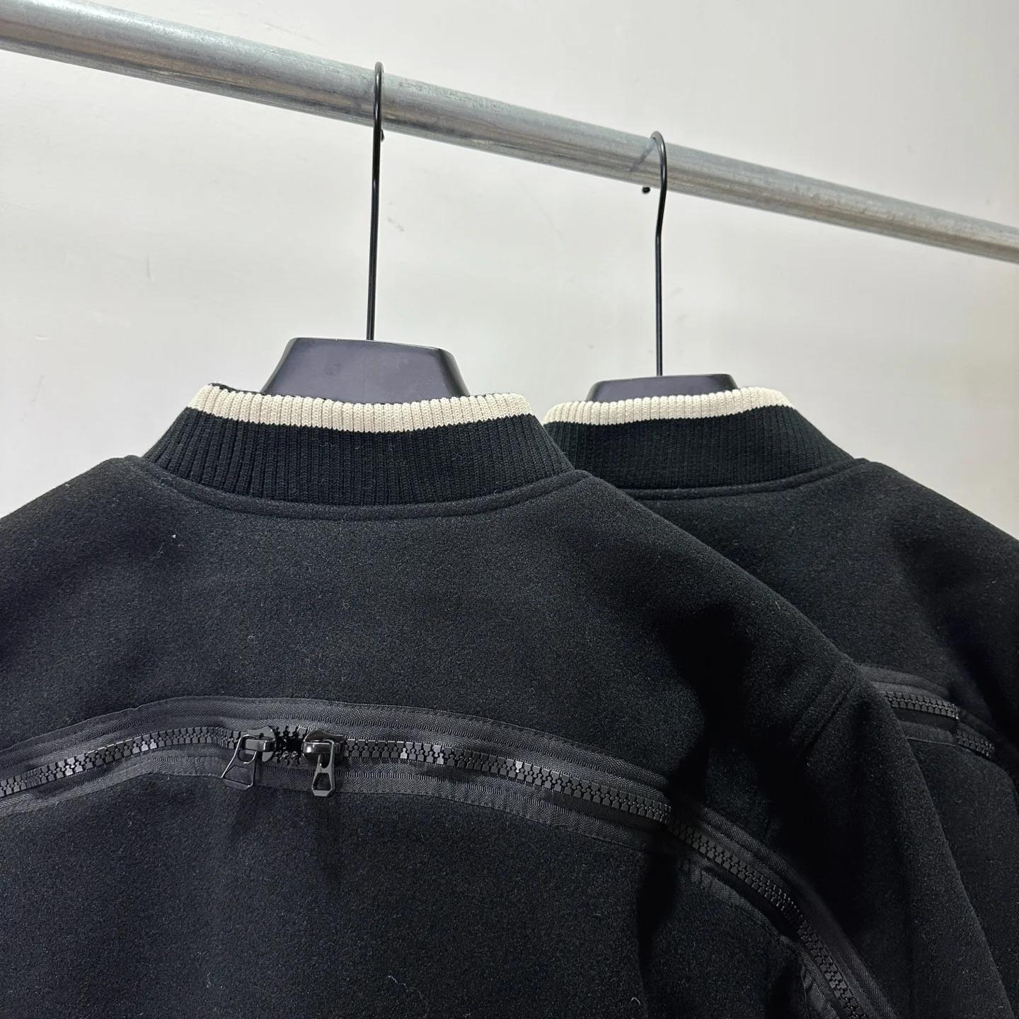 Cardigan en tissu lourd, veste Bigfoot pour hommes et femmes, manteaux noirs de meilleure qualité
