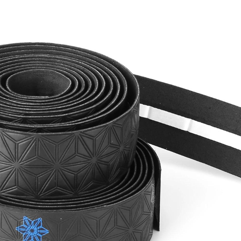 1 paire de ruban de guidon de vélo de route antidérapant, bande de barre de poignée antichoc en PU a