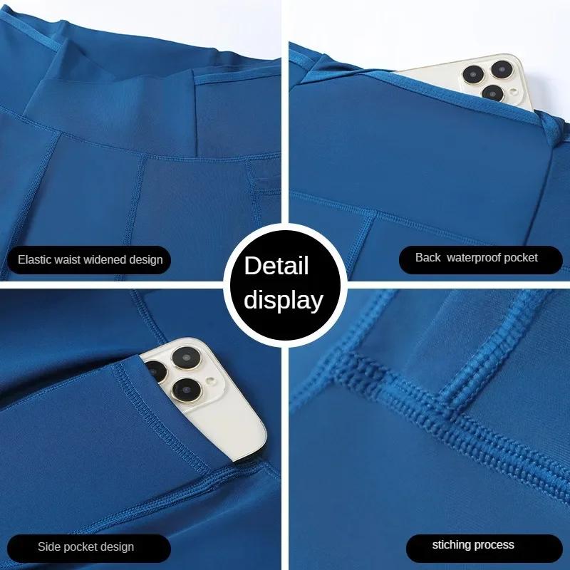 Collants compression couple running - Shorts séchage rapide pour marathon, basketball et gym