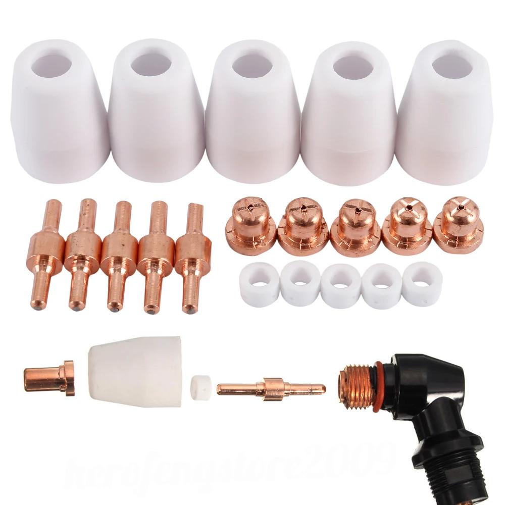 Kit d'électrodes et de buses de pointe de coupe plasma, accessoires consommables pour PT31 Toxic T 3