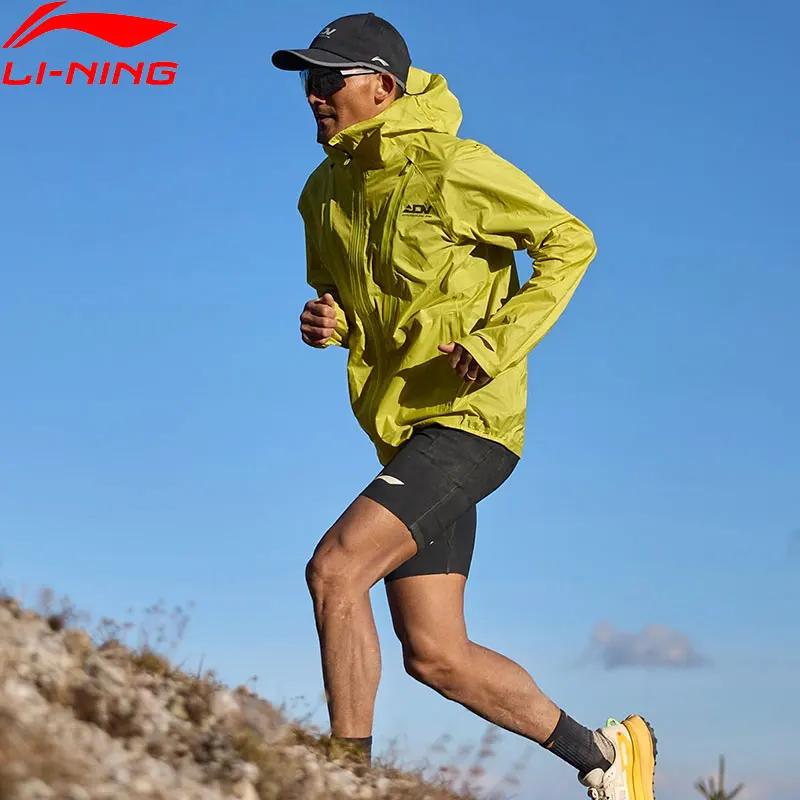 Li-ning unisexe professionnel course veste à capuche résistant à l'eau en plein air vêtements de mon