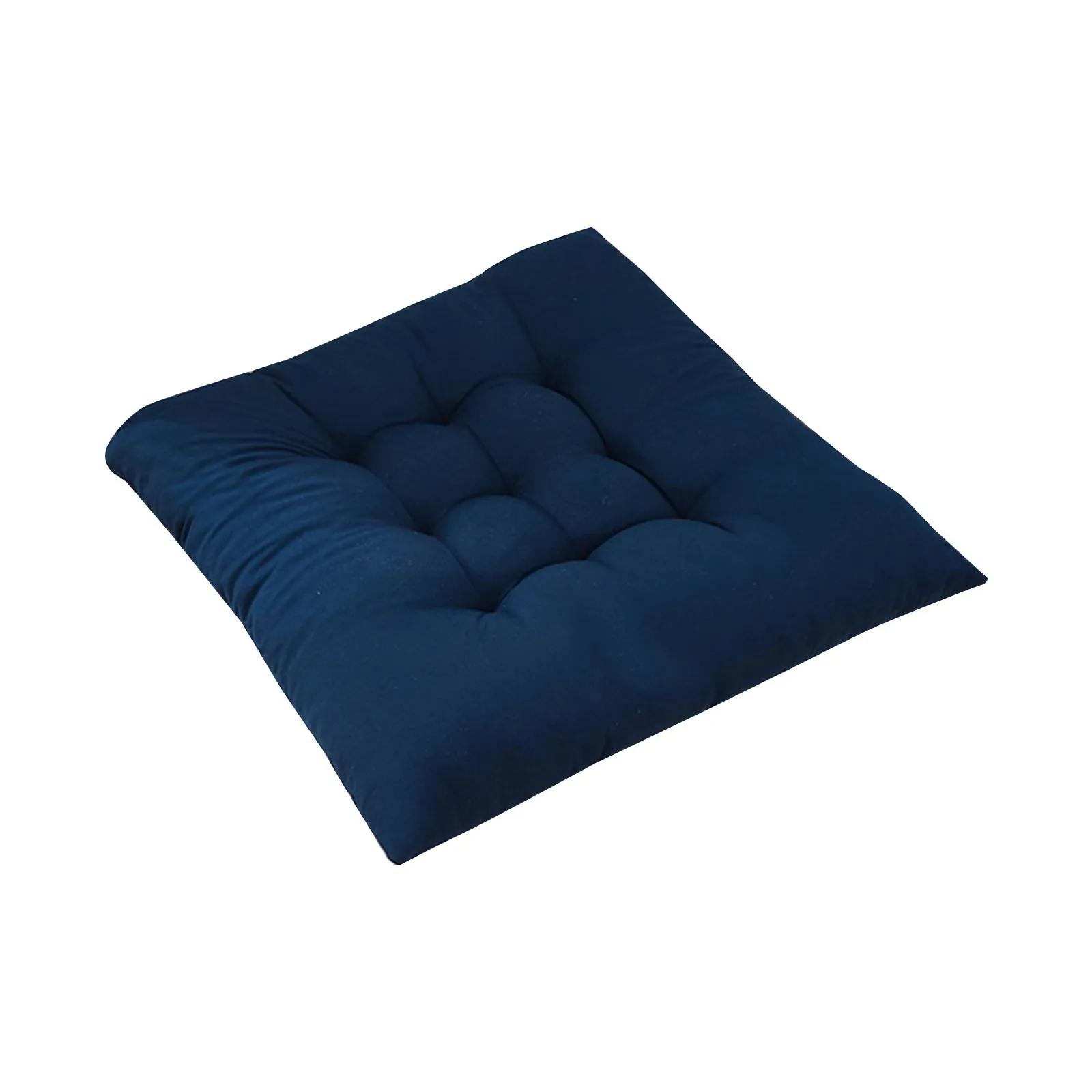 Coussin de Chaise en Polymères Carrés en Coton Doux et Rembourré, Solide, pour Bureau, Maison, Voitu