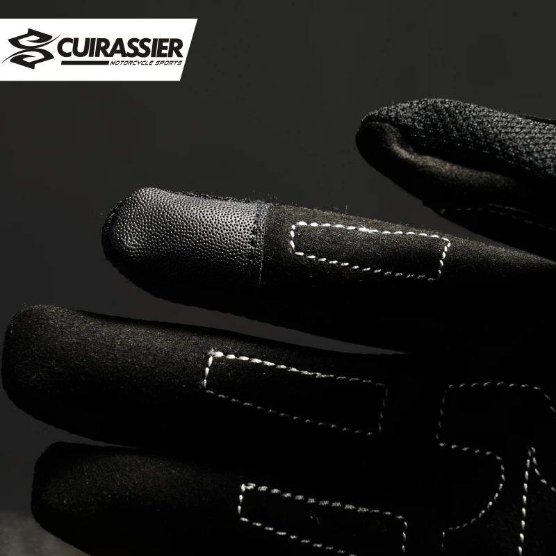 Gants de Moto gants de Moto respirants doigt complet protection écran tactile Guantes course Moto Mo
