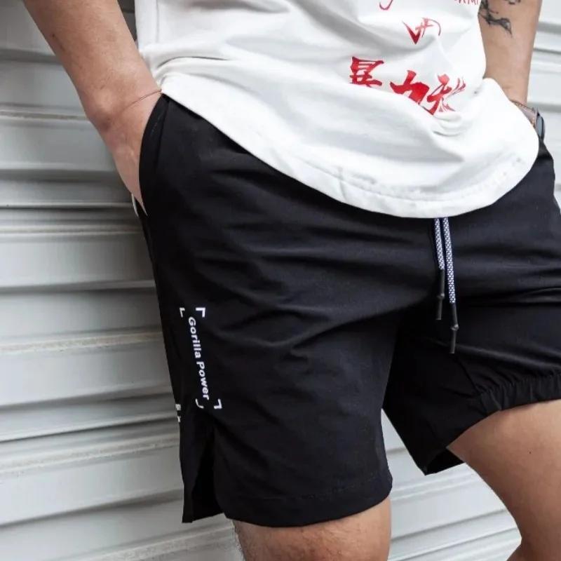 2025 nouveaux hommes d'été Shorts léger mince pantalons courts en cours d'exécution Shorts de fitnes