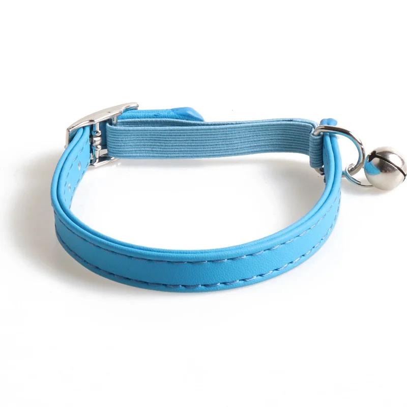 Collier de chat mignon couleur Macaron, collier de chat en sangle élastique, petit collier réglable 