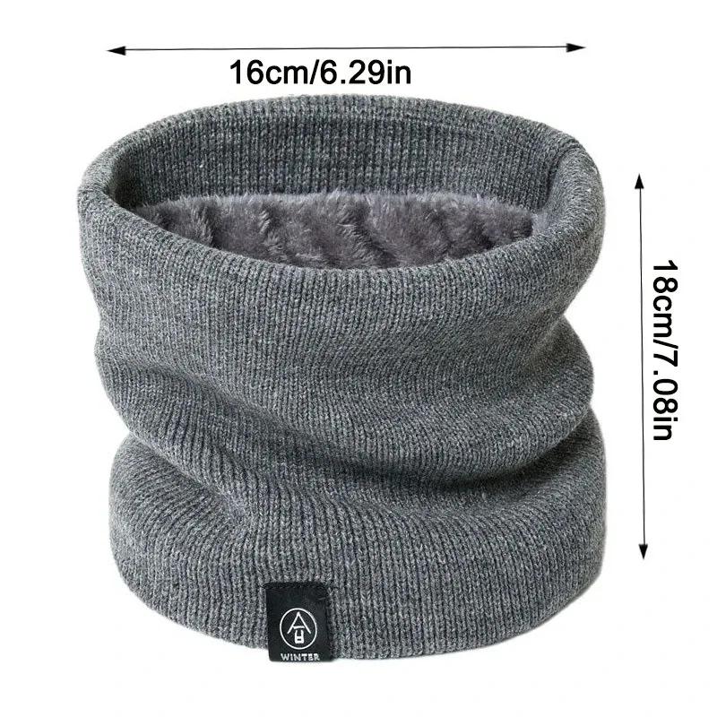 Mode femmes tricoté écharpe solide cachemire comme hiver Snood foulards dame chaud épais unisexe hom