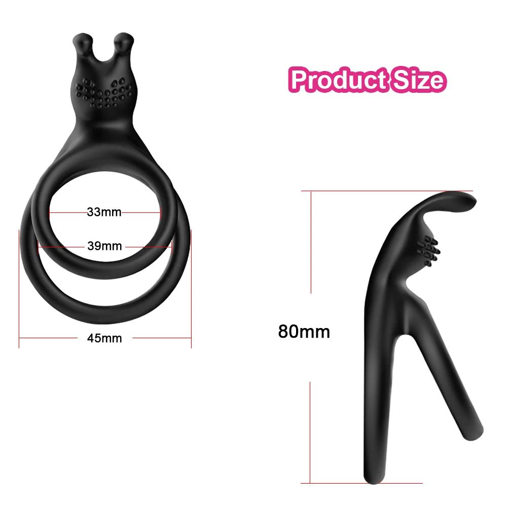 Anneau pénien en silicone pour couples adultes, anneaux de pénis, éjaculation retardée, mâle, mastja