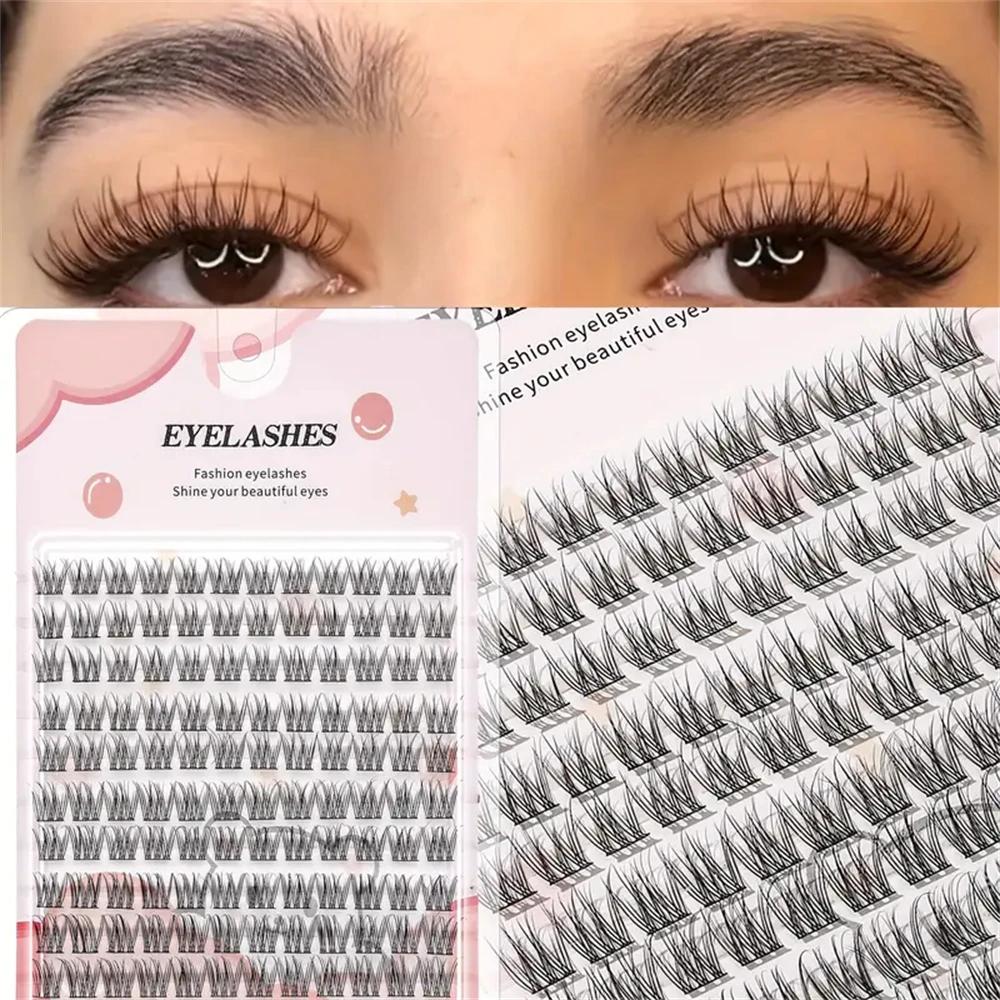 Ensemble de faux cils faciles à coller, style dessin animé épais d'apparence naturelle, adapté aux d