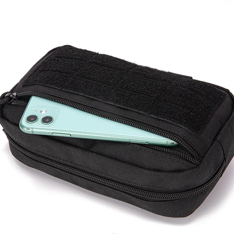 Pochette tactique Molle pour téléphone portable, pochette EDC, sac de taille, pochette pour outils u