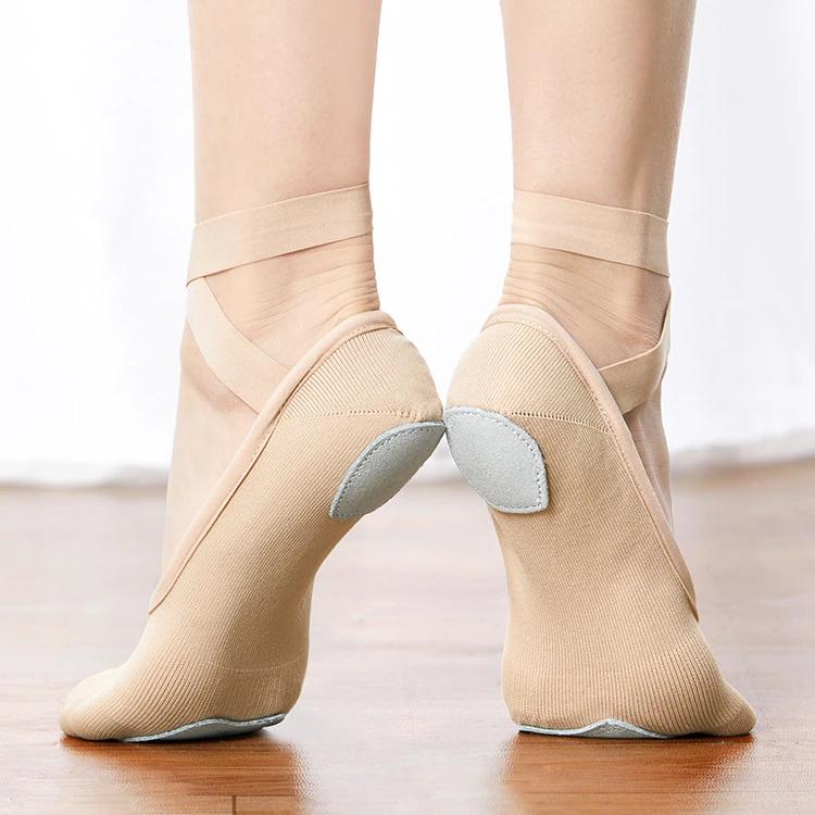 Femme chaussures de Ballet ballerines chaussures enfants pantoufles de danse filles élastique doux c