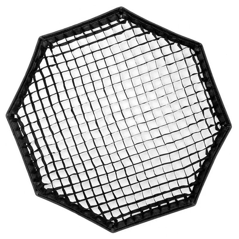 Triopo 90 cm universel extérieur parapluie octogonal Softbox avec grille en nid d'abeille Speedlite 