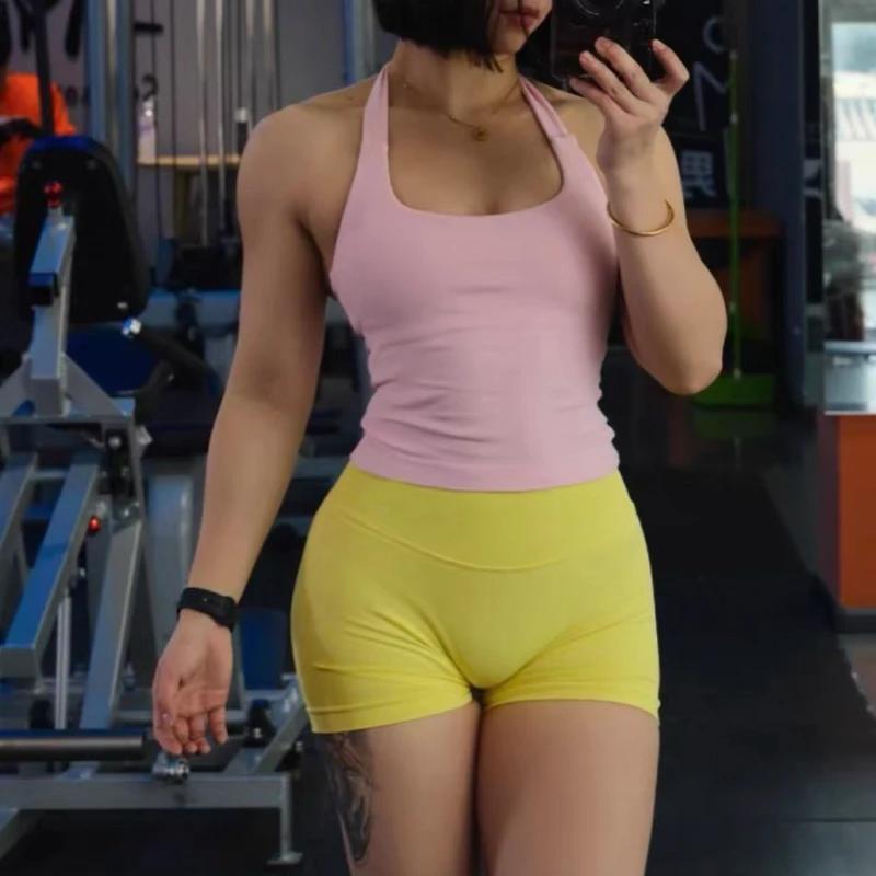 Bralette dos nu à col carré pour femmes, bretelles épaisses, coupe ajustée, coussinets amovibles, vê