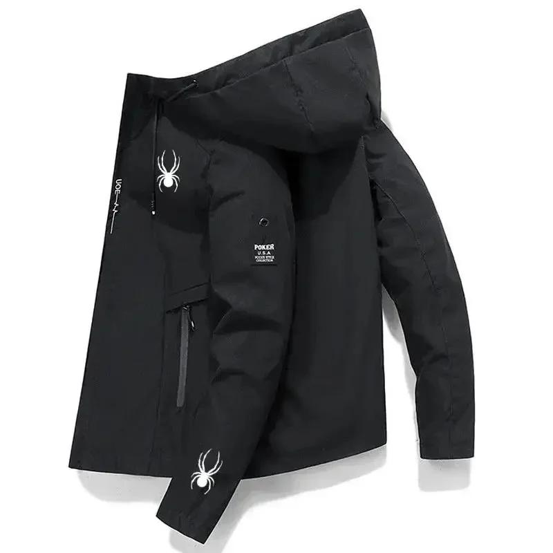 Veste de sport coupe-vent à capuche pour homme 2026 – Manteau d'entraînement extérieur de haute qual