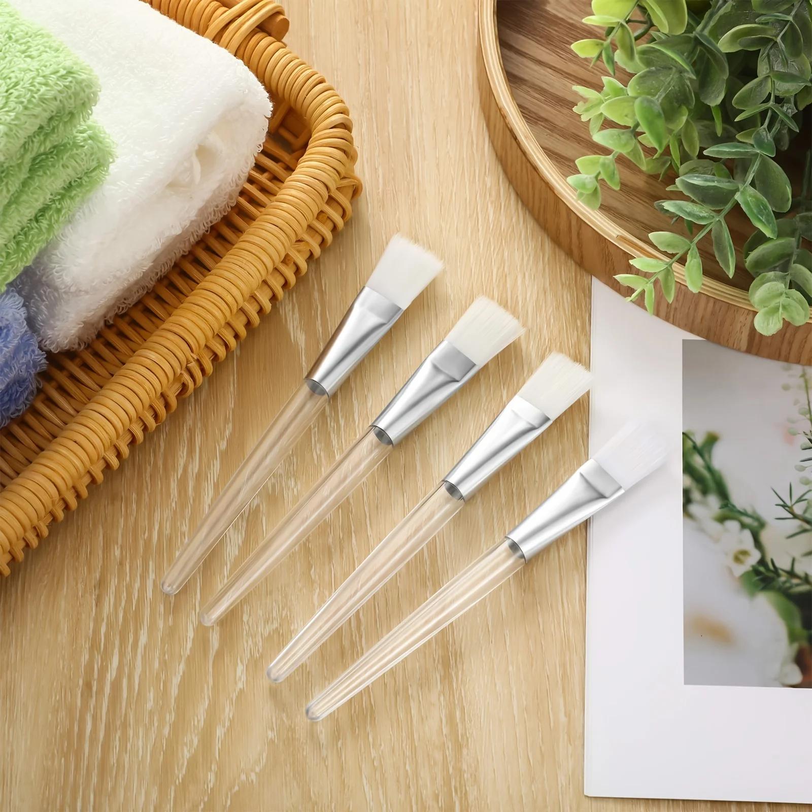 16 pinceaux pour masque facial - outils professionnels pour cosmétiques et soins de la peau, poils e