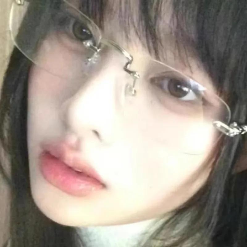 Lunettes carrées sans bords Anti-lumière bleue pour femmes et hommes, monture argentée d'été, lunett