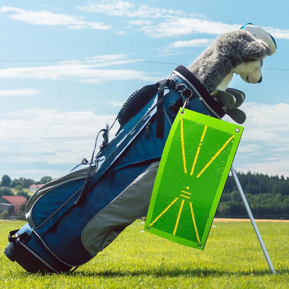 Tapis d'entraînement de golf pour la détection du swing, aide à l'entraînement au golf qui montre le