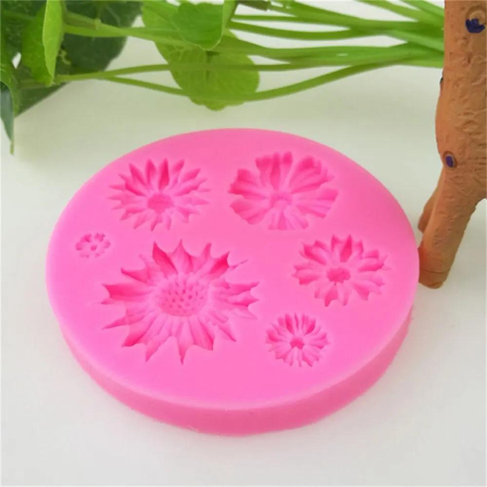3D Fleur Silicone Moules Fondant Artisanat Gâteau Bonbons Chocolat Sugarcraft Glace Pâtisserie Outil