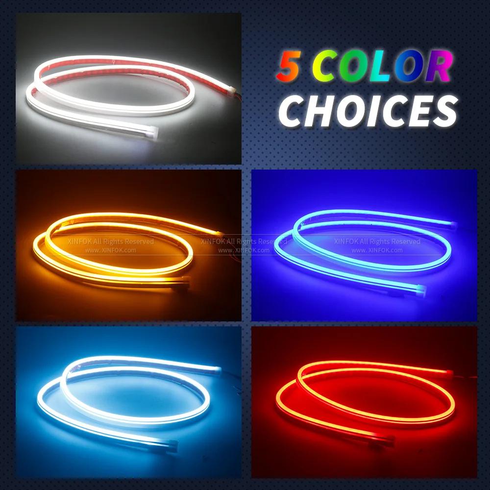 Top Led feux de capot de voiture bande de phare universelle lampes d'ambiance décoratives de voiture
