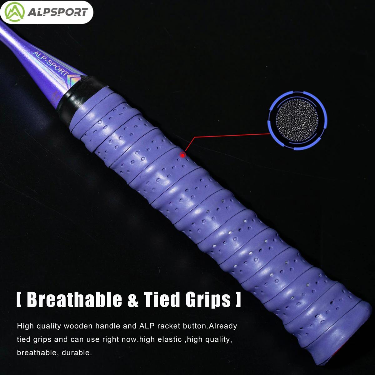 ALP GJ 10U Super léger 52g T800 arc et des flèches raquette de badminton Véritable importé Force de 