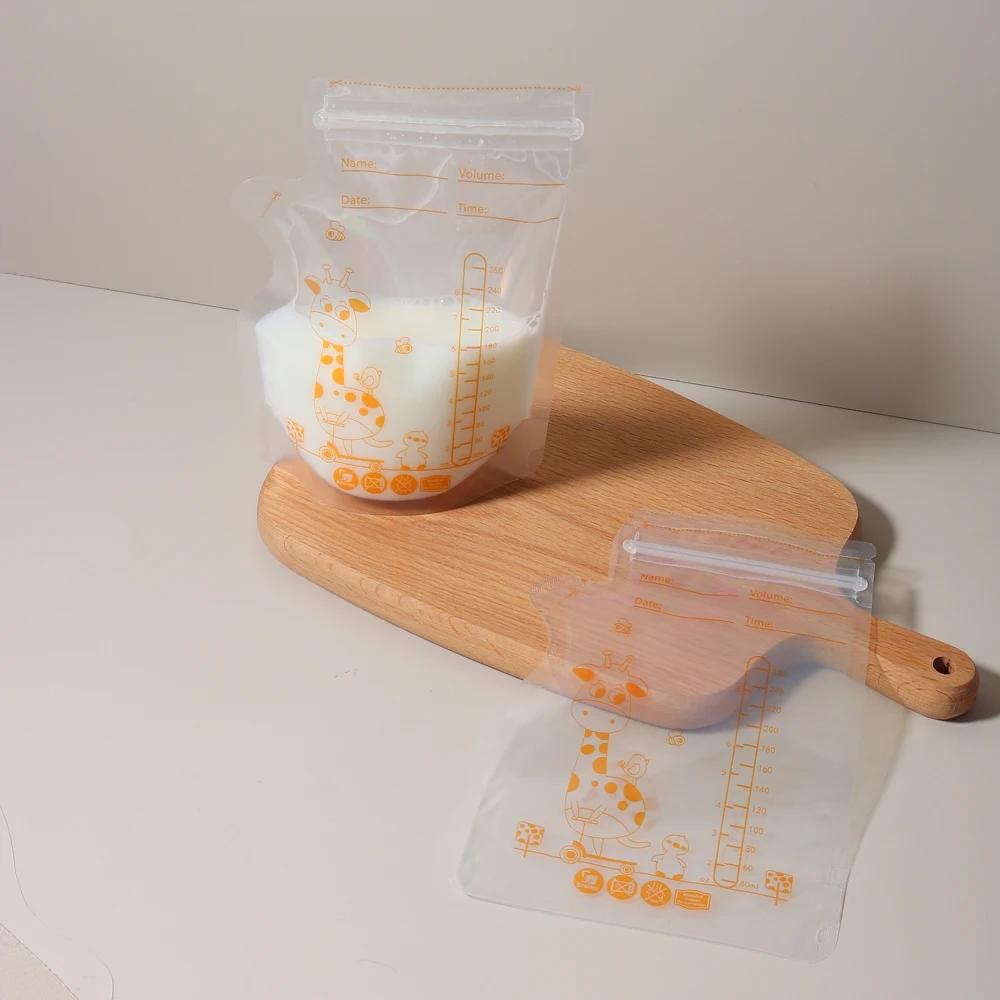 Sacs de conservation du lait maternel, 100 pièces, pochettes pré-sterilizées anti-fuite sans BPA, je