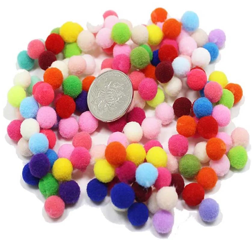 30-300 pièces Pom Poms moelleux doux pompon balle 8/10/15/20/25/30mm à la main couture artisanat bri
