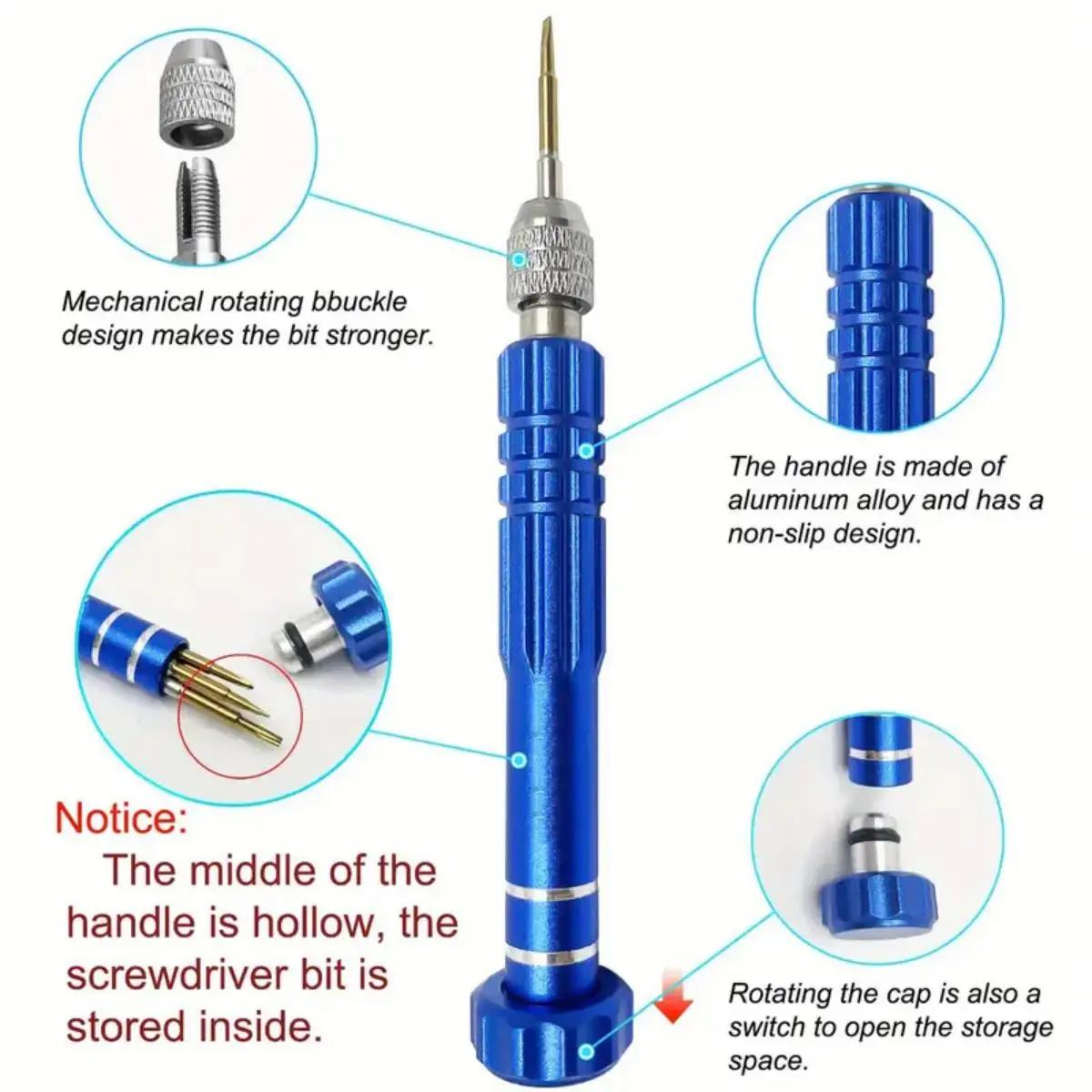 Kit de petit tournevis multifonctionnel 5 en 1, outil de réparation pour lunettes, lunettes de solei