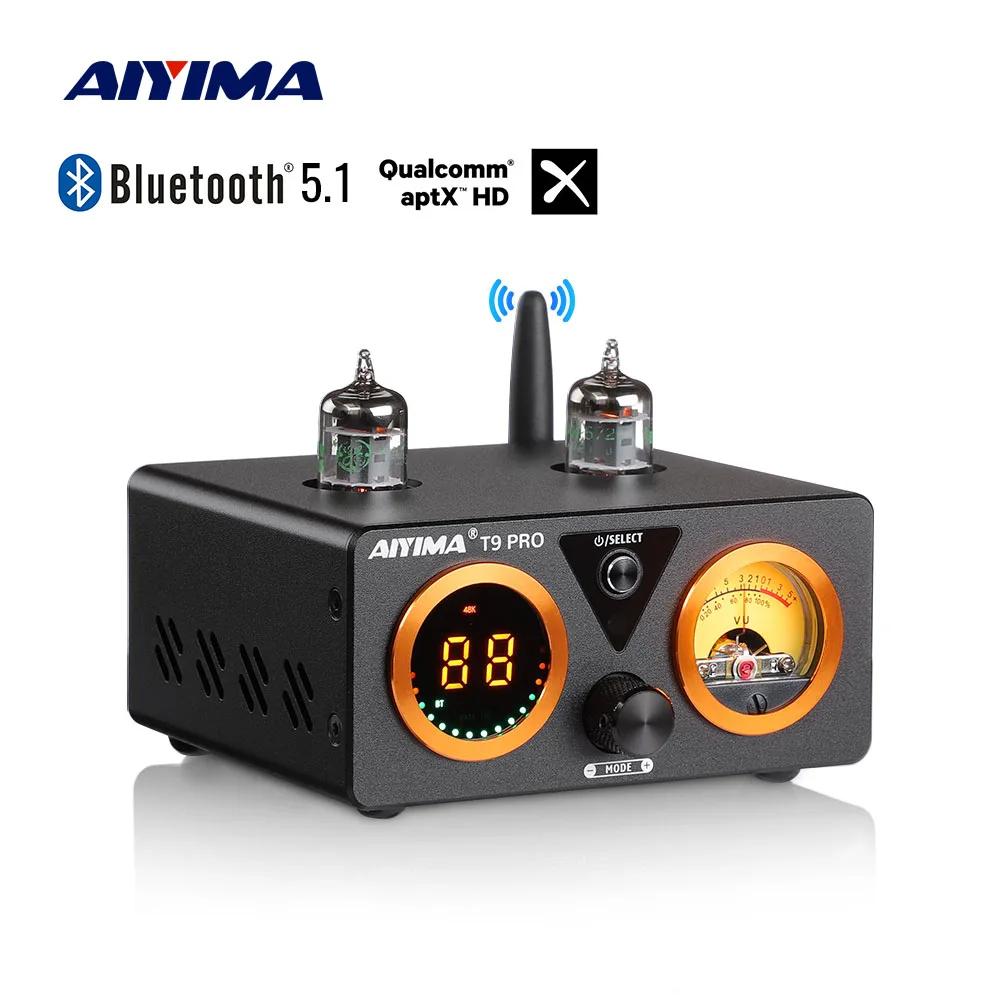 AIYIMA Audio T9 Pro amplificateur à Tube sous vide stéréo Bluetooth 5.1 QCC3040 Aptx USB DAC COAX OP
