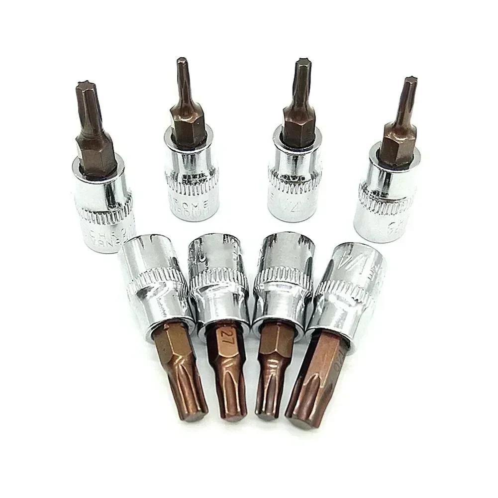 Embouts de tournevis Torx 1/4 pouces, douille d'entraînement, outils manuels, embouts de tournevis à