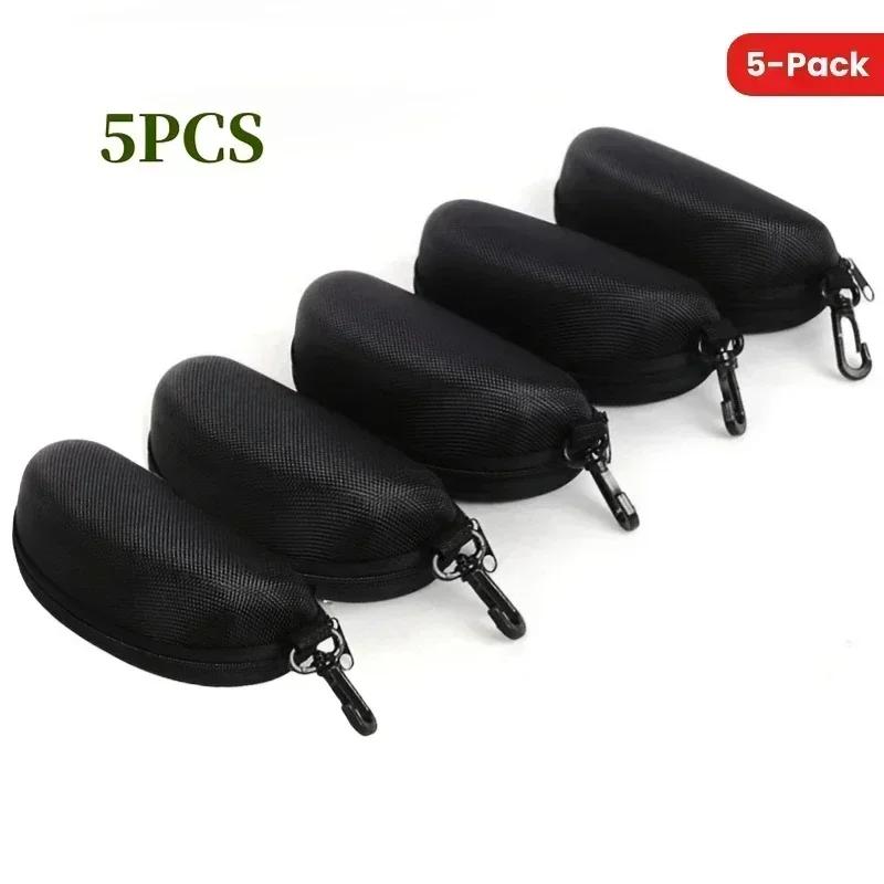 Boîte de protection de lunettes de soleil à fermeture éclair Portable, 5 paquets, étui à lunettes, b
