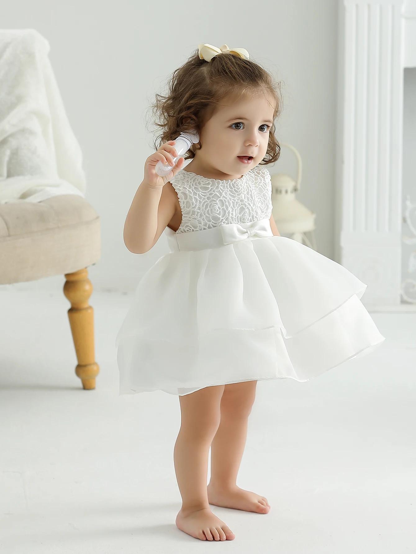 Vêtements pour bébé fille de 1 an, robe cadeau de baptême pour nouveau-né, robes de baptême pour fil
