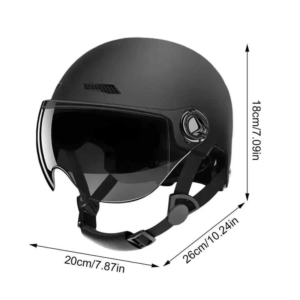 Casque de vélo léger pour adulte, sûr et confortable, avec lunettes, pour moto, véhicule électrique,
