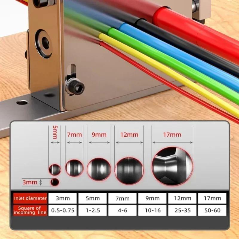 Machine à dénuder les fils à Double entraînement, outil de dénudage pour fil de ferraille de 1 à 17m