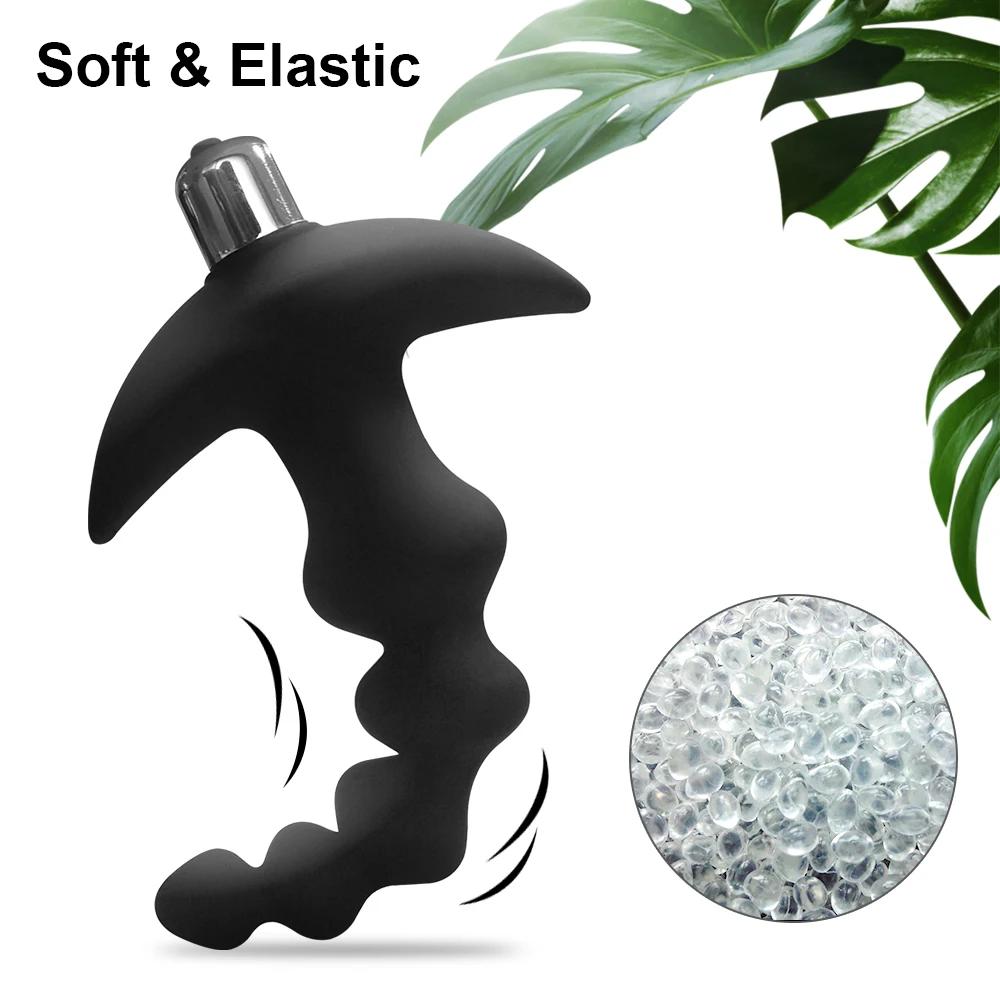 Vibromasseur anal en silicone souple pour hommes et femmes, masseur de prostate, gros plug anal, bon