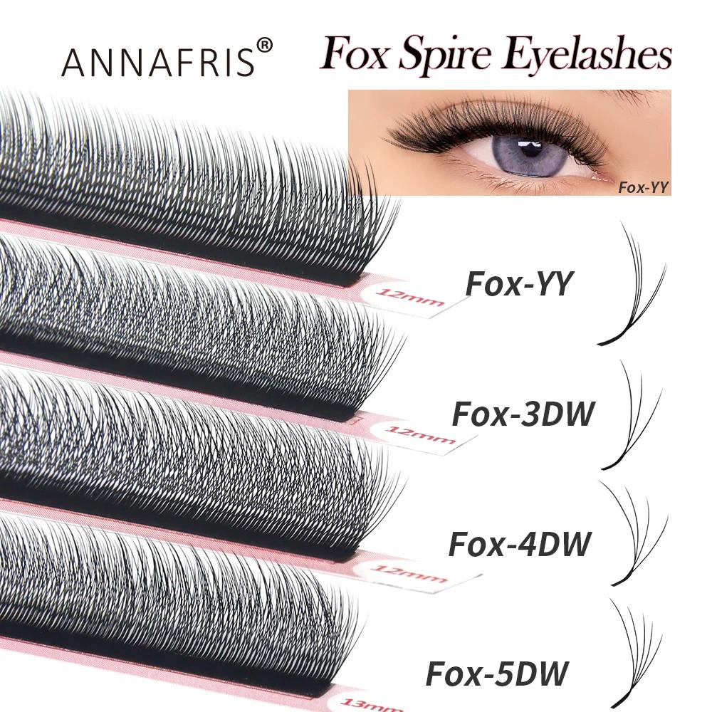 ANNAFRIS Fox YY Extensions de cils Fox Flying 3DW 4DW Volume préfabriqué cils faits à la main nature