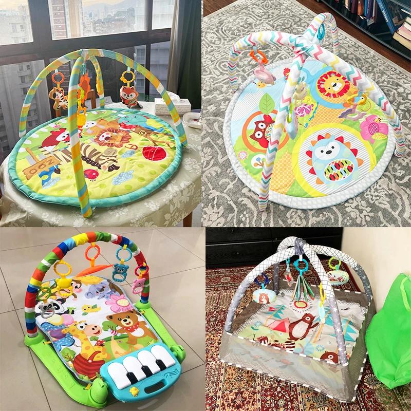 Cadre de Fitness pour bébé, tapis de jeu pour enfants, couverture rampante, tapis de jeu pour nourri