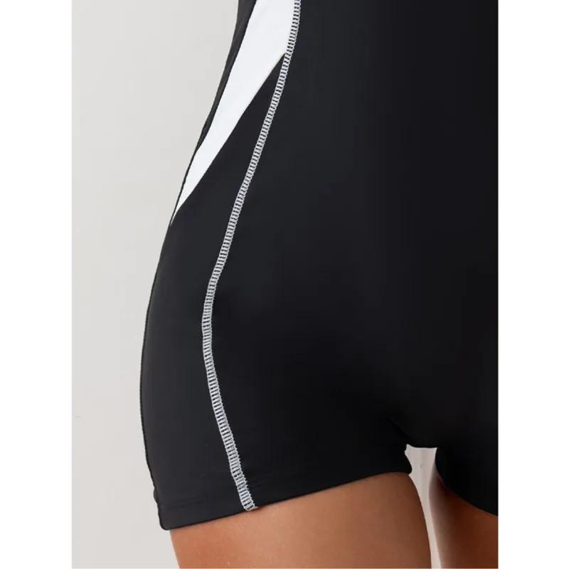 Été Sexy une pièce maillots de bain fermé femmes maillots de bain sport Push Up vêtements de natatio